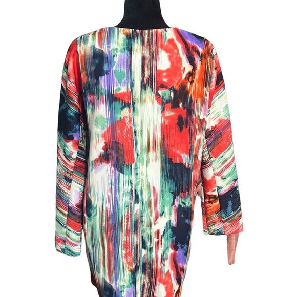 Chelsea&Theodore, Size Large, Vibrant Abstract Zip-Up Jacket. A4 - Picture 7 of 8